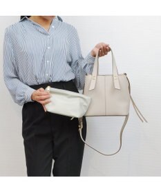 UNBILLION cachecache スタッズポイント両面合皮2wayトートバッグ