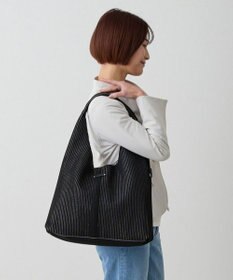 ROOTOTE 1061【ラメ糸ミックス-A4収納】LT.ラウンド.グリンプス.ニット-A