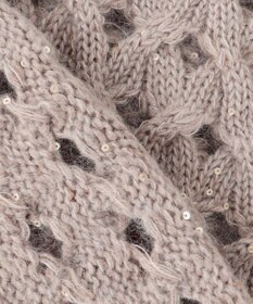 自由区 【カトリエムブーケ】Paillette mix スパンコールプルオーバーニット