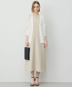 ICB リネンブレンドシアー カーディガン