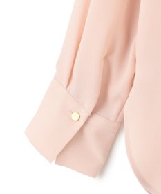 BEIGE， 【洗える】STOW / バンドカラーフリルブラウス