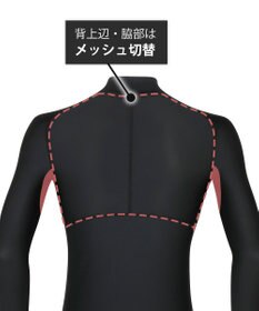 CW-X 【MEN】　機能性トップス　SECOND　BODY　2.0　吸汗速乾　UVカット率90%以上　抗菌防臭　ハイネック・長袖　/ワコール　CHO039