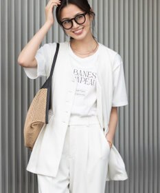 Green Parks 【適ON】多段きれい目ロゴＴシャツ