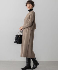 23区 L 【洗える】レイヤードニットツイン ワンピース