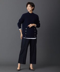 J.PRESS LADIES 【洗える】SEMI WORSTED ハイネック ニット