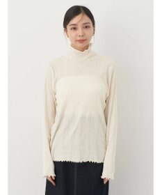 earth music&ecology コットンシアータートルネックプルオーバー