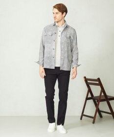 JOSEPH ABBOUD 【吸水速乾/軽量】リネンTOPピケ ポロシャツ