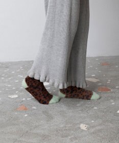 TRICOTE レオパードルームソックス