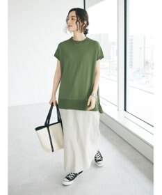 CRAFT STANDARD BOUTIQUE ＵＶカット接触冷感半袖ニットチュニック