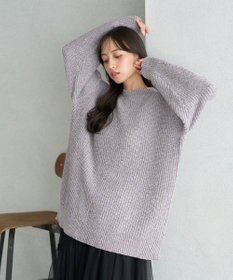 earth music&ecology シャイニーベロアチュニック