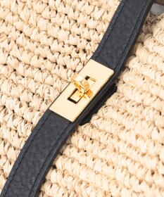 23区 VIOLAd'ORO ラフィア トートバッグ