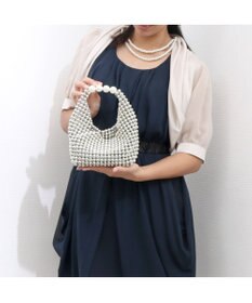 UNBILLION カシュカシュ cachecache / シルバービーズ手提げバッグ