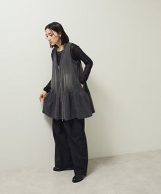 Green Parks ・ＳＵＧＡＲ　ＳＰＯＯＮ　Ｗ－ＺＩＰデニムミニワンピ