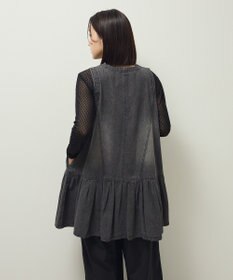 Green Parks ・ＳＵＧＡＲ　ＳＰＯＯＮ　Ｗ－ＺＩＰデニムミニワンピ