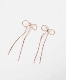 WEGO Lチェーンリボンピアス