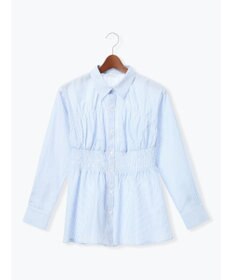 Te chichi ペプラムシャーリングシャツブラウス