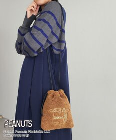 CRAFT STANDARD BOUTIQUE 【PEANUTS】ボア巾着ショルダーバッグ