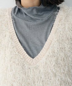 Green Parks ラメ入り毛足ニットベスト