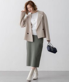 23区 【洗える】シルキーレーヨンワイドリブ ニット