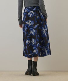 GRACE CONTINENTAL ラメフラワージャガードスカート