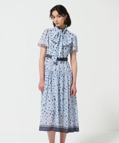 GRACE CONTINENTAL ハートレオパードプリントワンピース