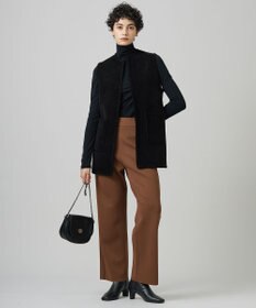 ICB L 【洗える】スウェードライクニットジレ