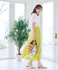 Tiaclasse 【洗える】ギャザーフリルティアードスカート