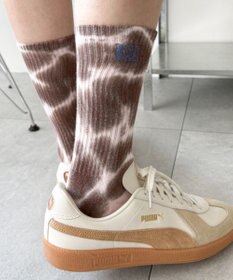 WEGO 刺繍ロゴタイダイソックス