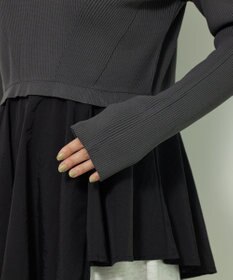 Green Parks ・ＥＬＥＮＣＡＲＥ　ＤＵＥ　ハイブリットハイネックニット