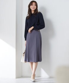 ANY SIS 【洗える】プチベルトフレア スカート