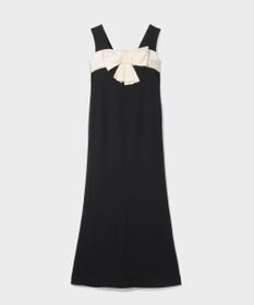GRACE CONTINENTAL サテンリボンロングドレス
