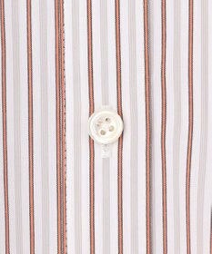 J.PRESS LADIES BEZコットンナイロン ストライプ シャツ ブラウス