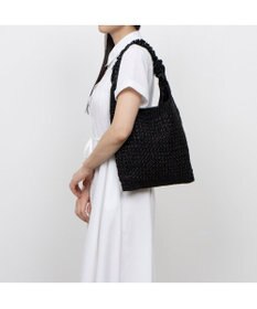 UNBILLION カシュカシュ cachecache / メタリックコードフリルハンドルトート