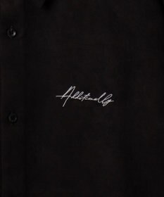 WEGO フェイクスウェードワンポイントBIGシャツ（LS）