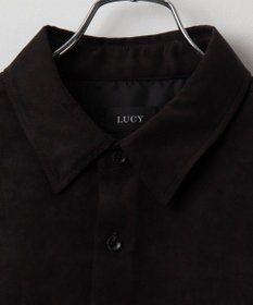 WEGO フェイクスウェードワンポイントBIGシャツ（LS）