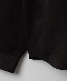 WEGO フェイクスウェードワンポイントBIGシャツ（LS）