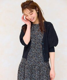 Feroux 【ご好評につき今季も登場！・洗える】透かし編み カーディガン