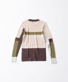 TRICOTE ボーダーリブセーター
