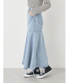earth music&ecology ペプラムマーメイドデニムスカート