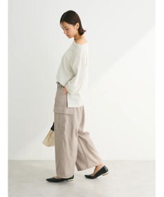 Green Parks ボートネックラメミニ裏毛プルオーバー