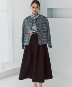 J.PRESS LADIES L Lightループチェック ツイード ジャケット