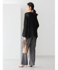 AMERICAN HOLIC 透かし編みメッシュニットプルオーバー