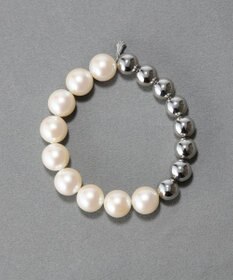 Phoebe メタルボールゴムブレスレット　シルバー