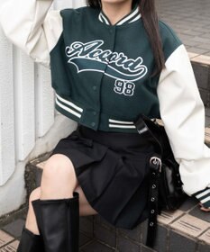 WEGO スタジアムロゴショートスタジャン