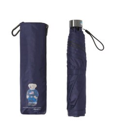 MOONBAT 【WEB限定/遮光率100%/遮熱/UV/耐風】POLO RALPH LAUREN（ポロ ラルフローレン）晴雨兼用日傘 ポロベア 無地 折りたたみ傘
