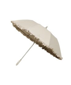 MOONBAT 【晴雨兼用折りたたみ日傘】ポール & ジョー (PAUL & JOE ACCESSOIRES) クリザンテームワンポイントフリル 一級遮光99.99% 遮熱 UV 晴雨兼用