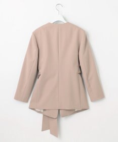 23区 L 【エステータ】コットンダブルクロス ノーカラージャケット