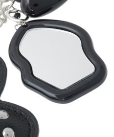 earth music&ecology ハートモチーフミラー付きチャーム