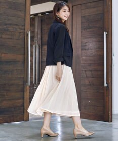 Tiaclasse 【新色追加・洗える】シフォンギャザーワンピース