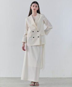 BEIGE， 【イージーケア・セットアップ対応】BATEAU / サイドディテール Iラインスカート